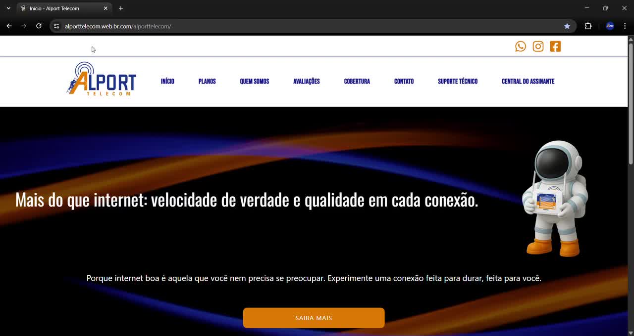 Alport Telecom — Site institucional